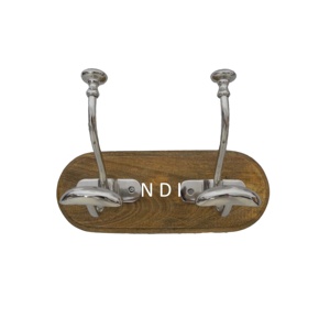 Bolsa de ropa decorativa o toalla Metal de aluminio Metal pulido brillante Gancho de pared Decoración montada en la pared Gancho de pared colgante - Product Image 5