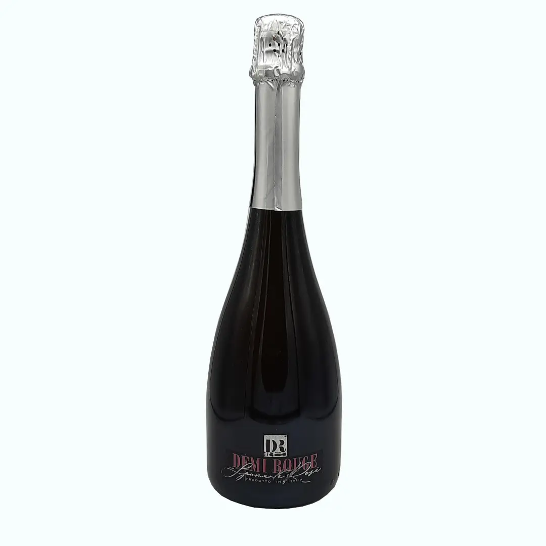 DEMI ROUGE SPUMANTE BRUT ROSE 750 ML BOTTLE HIGH QUALITY ITALIAN ROSE SPARKLING WINE