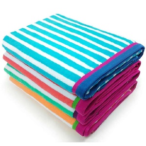 Serviette de plage épaisse vente en gros personnalisée séchage rapide 100% coton biologique Gots certificat serviettes de plage à temps pour les vacances - Product Image 4