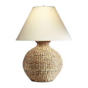 Espace confortable décor à la maison jonc de mer lampe de table rustique debout jonc de mer veilleuse lampe de table pour les chambres - Product Image 4