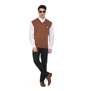 100% อะคริลิครอบคอเสื้อกันหนาวผู้ชาย Slim Fit - Product Image 6