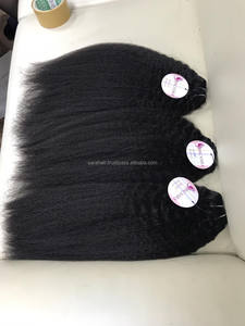 Perm Weave 6 "-40" Paquetes Kinky Straight Human Raw Cabello humano virgen sin procesar para la venta - Product Image 3