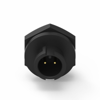 Connecteur étanche IP67 à soudure, type WP-02M2-75-11, avec boîtier en nylon et contact en laiton 2 broches, verrouillage arrière, modèle Nian-Yeong mâle 250V