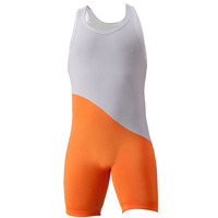 Combinaison de lutte athlétique pour hommes et jeunes, coupe ajustée, extensible, avec étiquette tissée, pour la musculation, vente en gros