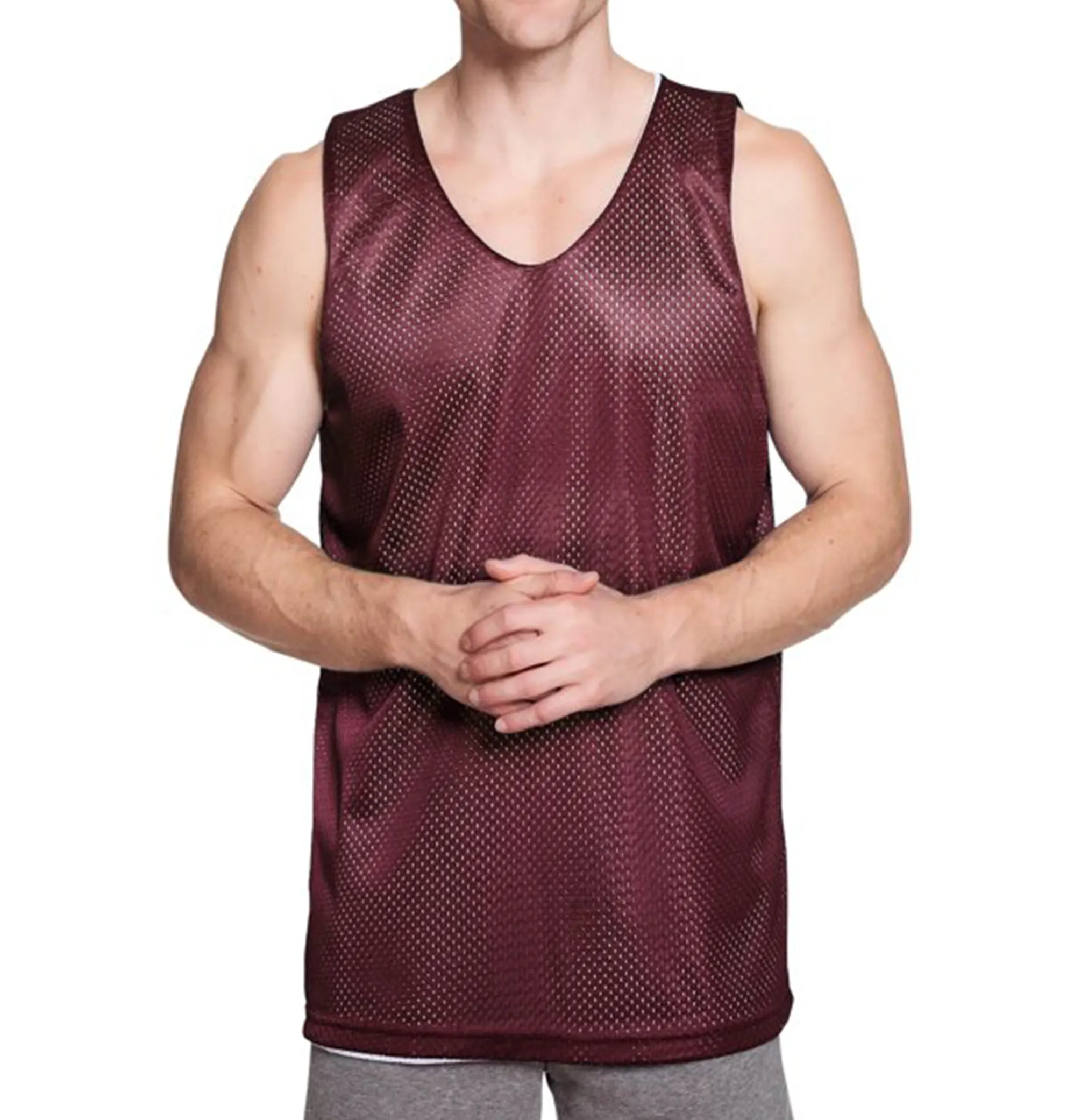 Custom Reversible Mens Mesh Basketball Team Blank Practice Jersey Cheap Custom Quick Dry Mesh Blank Reversible Basketball Jersey