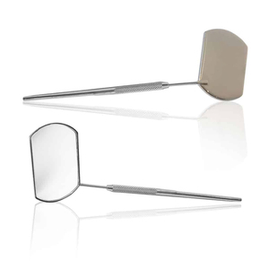 Extension de cils en acier inoxydable, grands faux-cils, forme carrée, miroir, poignée couleur arc-en-ciel, ISO, CE - Product Image 2
