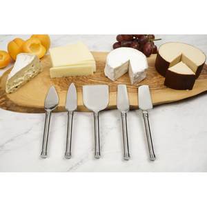 Ensemble de fromage en métal de vente chaude couteau de coupe de gâteau en argent fini avec une poignée unique pour la coupe de gâteau et l'utilisation de cuisine - Product Image 2