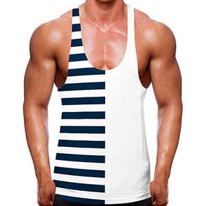 Venta al por mayor de alta calidad nuevo diseño hombres camiseta sin mangas entrenamiento hombres gimnasio algodón transpirable camiseta sin mangas - Product Image 2