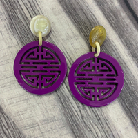 Pendientes Colgantes de Moda Hechos a Mano con Laca de Cuerno de Búfalo, Estilo Lindo, Más Vendidos en 2026, Gran Venta en EE. UU.