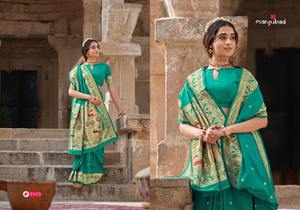 ใหม่2022แฟชั่นที่สวยงาม Banarasi ผ้าไหม Zari ชุดแต่งงาน Saree สำหรับผู้หญิงผู้ผลิตและผู้ค้าส่งจากอินเดีย - Product Image 4