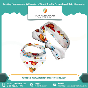 Bebé baberos Bandana último diseño 100% algodón orgánico Digital impreso bebé baberos Bandana - Product Image 3