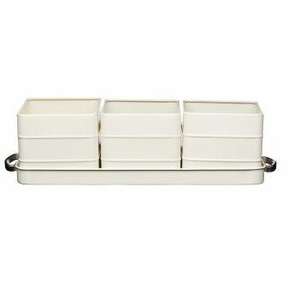 Bas prix maison jardin décoratif jardinière ensemble qualité vert clair métal herbes Pots marron jardin Pots poudre Pots jardinières - Product Image 4