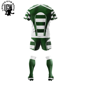 High Quality Custom Made Men's Breathable Rugby Uniforms Set with Quick Dry <b>Fabric</b> Custom Colors & Logo - Product Image 2