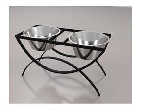 Bol de chien en acier inoxydable et bois, vente en gros, fournisseur depuis l'inde - Product Image 4