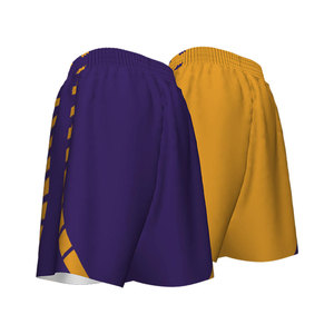 Pantalones cortos de baloncesto de doble malla con bordado OEM de moda al por mayor para hombre, con logotipo personalizado. - Product Image 2