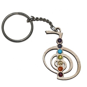 Porte-clés en bois pour les chakras, Reiki, japonais - Product Image 1