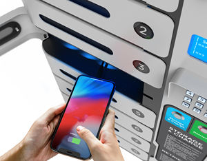 Casillero de Carga Móvil <span class=keywords><strong>MIA</strong></span> PRO de 8 Compartimentos con Código PIN y Pantalla Digital Android de 14 Pulgadas, Estación de Carga para Restaurante o Cafetería - Product Image 6