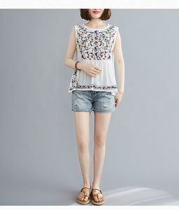 Nouvelles Robes Ethniques Collection 2026 – Tunique Chic Sans Manches Broderie Florale Faite Main pour Filles – Tenue Décontractée - Product Image 3
