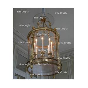 Farol Colgante de Latón y Vidrio, Forma y Tamaño Personalizados, Grabado y Estampado Hechos a Mano para Uso en el Hogar, Hoteles y Bodas - Product Image 6