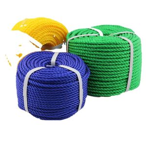 100% nouvelle corde de sauvetage en eau fibrillée en fibre PP 8mm 14mm 18mm haute norme marine 3 brins torsadé haute résistance Anti-UV - Product Image 4