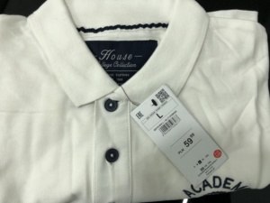 Cc — vêtements restes de marque, uniforme scolaire en coton décontracté pour hommes, manches demi-short, polos formels, lot de 15 - Product Image 2