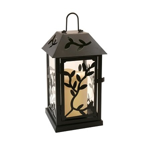 Juego de dos farolillos de hierro, colgante de forma redonda farol hecho a mano para el hogar, hotel y decoración de bodas - Product Image 5