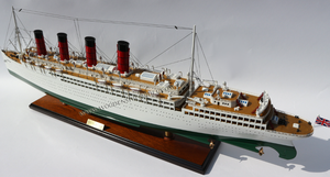RMS MAURETANIA 1906โมเดลไม้เรือ/เรือเดินสมุทร/เรือแบบจำลองที่สร้างขึ้นด้วยมือ - Product Image 3