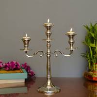 Porte-bougie vintage en laiton massif avec finition personnalisée, fait main, élégant, décoration d'intérieur par Brassworld India