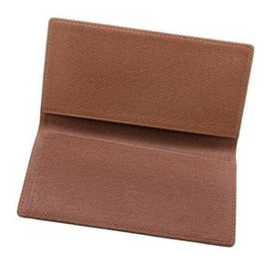 Cubierta de chequera de color marrón de cuero de PU al mejor precio hecha en fábrica - Product Image 1