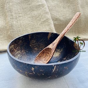 Bol naturel en noix de coco poli, 1 pièce, ensemble artisanal, vente en gros - Product Image 4