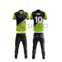 Uniformes de Cricket de Verano para Hombre, Personalizados, Sublimados, de Poliéster Sostenible de Alta Calidad, Secado Rápido, Transpirables y Duraderos