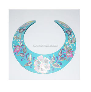 Collares de estilo africano para mujer, Gargantilla con cuentas hechas a mano, joyería, bosque pequeño, pintado a mano - Product Image 2