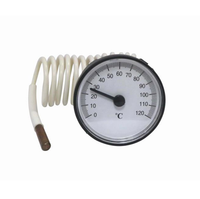 Thermomètre capillaire de 50 mm de diamètre à prix abordable, mesureur de température de l'eau, modèle WKD120, marque OEM