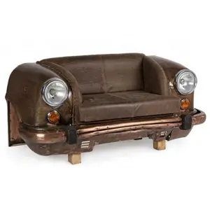 Endüstriyel Retro klasik büyükelçi vücut deri koltuk endüstriyel tezgah Metal araba kanepe