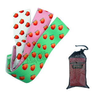 Wholesale Custom Logo Yoga Booty <b>Bands</b> Gym Fitness Hip Circle Fabric <b>Bands</b> Exercises Gymnastics Strength Training <b>Workout</b> <b>Band</b> - Product Image 2