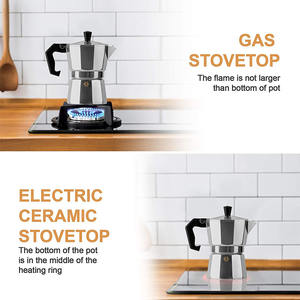 Mokapot-<span class=keywords><strong>cafetera</strong></span> italiana moderna de aluminio, 1 taza, 2 <span class=keywords><strong>tazas</strong></span> a 12 <span class=keywords><strong>tazas</strong></span>, <span class=keywords><strong>Moka</strong></span> - Product Image 5