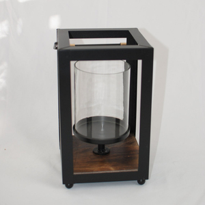 Black and <b>Gold</b> <b>Lantern</b>, Metal <b>Lanterns</b>, Modern Black <b>Lanterns</b>, <b>Lanterns</b> for the Side Tables, - Product Image 1