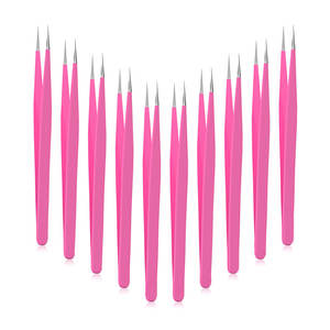 Kit de Pinzas para Pestañas de Acero Inoxidable de Alta Calidad, Duraderas y Reutilizables, Instrumentos de Belleza con Logotipo Personalizado para Venta en Línea - Product Image 1