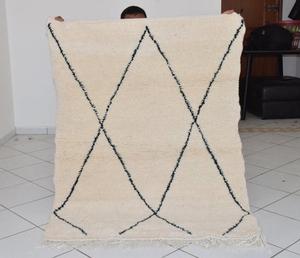 พรม berber Beni ourain ของแท้สำหรับตกแต่งบ้าน - Product Image 1