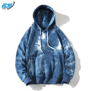 Vintage Acid Wash Tie Dye 100% Cotton Pull <b>Fleece</b> Oversized <b>Hoodie</b> Custom Men's Winter Sweatshirt Wholesale OEM Tops - Product Image 6