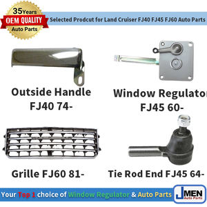 Jmen 69801-90303 regulador de ventana para Land Cruiser FJ40 FJ45 BJ40 74- FR Auto cuerpo espaÃ a - Product Image 2