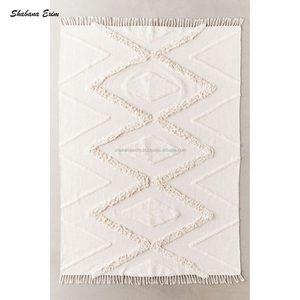 Thảm Dệt Cotton Phong Cách Bohemian Thảm Thủ Công Có Thể Giặt Được Thảm Phòng Khách Thảm Trải Sàn Khu Vực Boho Dành Cho Sản Xuất Tại Ấn Độ - Product Image 3