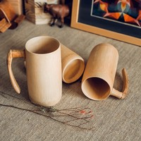 Panier de rangement en bambou naturel VINACRAFT avec poignée, design multifonctionnel écologique pour boissons/aliments, fabriqué au Vietnam