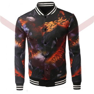 Ying-Chaqueta de béisbol con parche personalizado para hombre, chaqueta de cuero con diseño de sublimación, estilo aviador, Vintage - Product Image 5