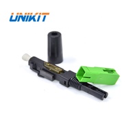 Uso repetido Modo único UNIKIT Tornillo Tipo cola Fibra óptica SC APC Conector rápido para cable de caída Conector rápido de fibra óptica