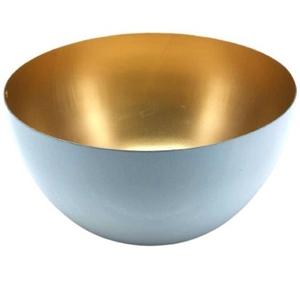 Vajilla de Metal blanca y dorada para el hogar, Cuenco para dulces, decoración para fiestas, tazón de servicio, nuevo diseño, gran oferta - Product Image 1