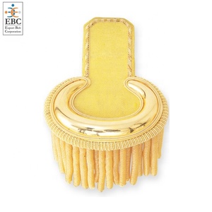 Épaulettes de luxe à franges dorées uniformes en fil de métal, broderie argentée Ancre et Feuille, pour veste de cérémonie, mode, cinéma et théâtre - Product Image 4