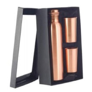 Vente à chaud Conception unique Bouteilles d'eau en cuivre pur Vente chaude Voyageur Eau Bouteille en cuivre - Product Image 1