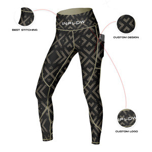Mallas personalizadas de cintura alta sin costuras para mujer, pantalones de fitness para gimnasio, impresión digital por sublimación - Product Image 6