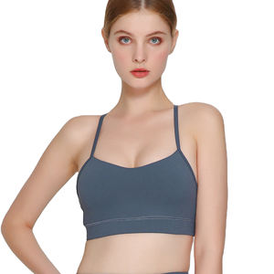 Vente flash Soutien-gorge de sport personnalisé pour femmes Grande taille Réversible Léger Décontracté Respirant Extensible dans les quatre sens Écologique - Product Image 1